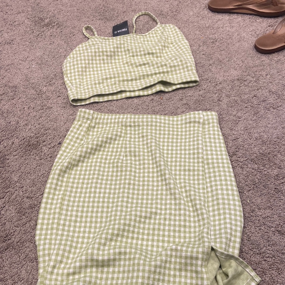 2 piece sage green